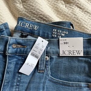 J. Crew jeans. Size 10 Tall. NWT